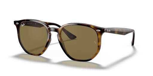 Ray-Ban RB4306 L (54 - 19) with Brown lenses and Tortoise frame Sunglasses