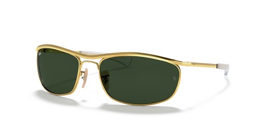Ray-Ban RB3119M Olympian I Deluxe L (62 - 18) with Green lenses and Gold frame Sunglasses