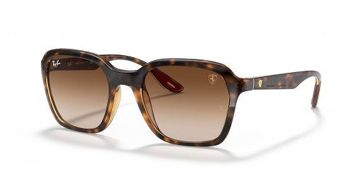 Ray-Ban RB4343M Scuderia Ferrari Collection M (52 - 20) with Brown lenses and Tortoise frame Sunglasses