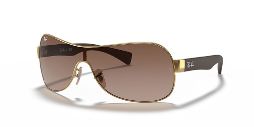 Ray-Ban RB3471 M (0 - 132) with Brown lenses and Gold frame Sunglasses