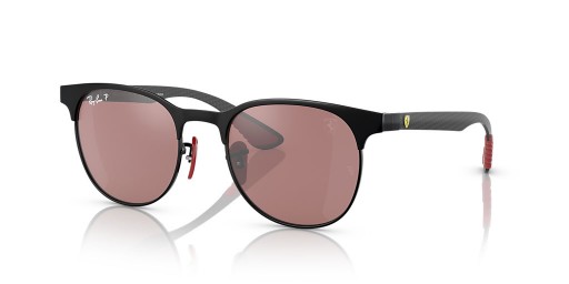 Ray-Ban RB8327M Scuderia Ferrari Collection L (53 - 20) with Silver lenses and Black frame Sunglasses
