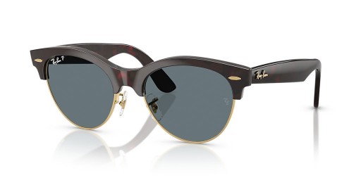 Ray-Ban RB2341 Clubmaster Way M (51 - 19) with Blue lenses and Havana frame Sunglasses