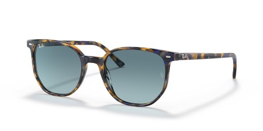 Ray-Ban RB2197 Elliot S (52 - 19) with Blue lenses and Tortoise frame Sunglasses