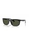 Ray-Ban RB2389F Balorette XL (60 - 19) with Green lenses and Black frame Sunglasses