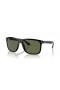 Ray-Ban RB4547 Boyfriend Two XL (60 - 18) with Green lenses and Black frame Sunglasses