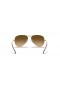 Ray-Ban RB3025 Aviator Gradient XL (58 - 14) with Brown lenses and Gold frame Sunglasses