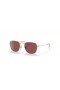 Ray-Ban RB9557S Frank Kids M (46 - 19) with Violet lenses and Gold frame Sunglasses