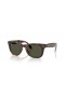 Ray-Ban RB4105 Wayfarer Folding Classic L (50 - 22) with Green lenses and Tortoise frame Sunglasses