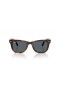Ray-Ban RB4105 Wayfarer Folding Classic L (50 - 22) with Blue lenses and Tortoise frame Sunglasses