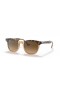 Ray-Ban RB2298F Hawkeye L (54 - 21) with Brown lenses and Tortoise frame Sunglasses