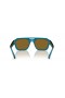 Ray-Ban RB4397 Corrigan Bio-Based M (54 - 20) with Brown lenses and Blue frame Sunglasses