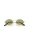 Ray-Ban RB3547 Oval Metal Summer Capsule M (51 - 21) with Green lenses and Gold frame Sunglasses