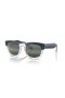 Ray-Ban RB0298S Mega Hawkeye Chromance L (53 - 21) with Transparent lenses and Blue frame Sunglasses