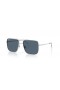 Ray-Ban RB3758 Ari Bio-Based L (56 - 16) with Blue lenses and Silver frame Sunglasses