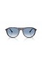 Ray-Ban RB2215 XXL (59 - 20) with Blue lenses and Blue frame Sunglasses