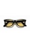 Ray-Ban RB2140F Original Wayfarer Classic L (52 - 22) with Yellow lenses and Black frame Sunglasses