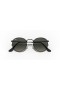 Ray-Ban RB3447N Round Flat Lenses L (53 - 21) with Grey lenses and Black frame Sunglasses