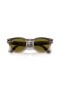 Ray-Ban RW4009F Ray-Ban | Meta Low Bridge Fit Headliner L (51 - 23) with Green lenses and Grey frame Sunglasses