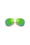 Ray-Ban RB3025 Aviator Flash Lenses XL (58 - 14) with Green lenses and Gold frame Sunglasses