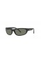 Ray-Ban RB4033 M (60 - 17) with Green lenses and Black frame Sunglasses