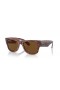 Ray-Ban RB0840SF Mega Wayfarer L (52 - 21) with Brown lenses and Brown frame Sunglasses