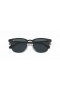 Ray-Ban RB3716 Clubmaster Metal L (51 - 21) with Blue lenses and Black frame Sunglasses