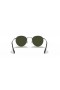 Ray-Ban RB3447 Round Metal S (50 - 21) with Green lenses and Silver frame Sunglasses