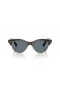 Ray-Ban RB2341 Clubmaster Way M (51 - 19) with Blue lenses and Havana frame Sunglasses