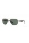 Ray-Ban RB3483 L (60 - 16) with Green lenses and Silver frame Sunglasses