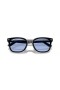 Ray-Ban RB4461D L (64 - 17) with Blue lenses and Black frame Sunglasses
