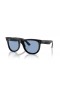 Ray-Ban RBR0502SF Wayfarer Reverse M (53 - 20) with Blue lenses and Black frame Sunglasses