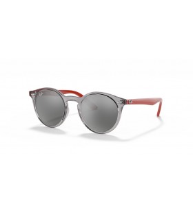 Ray-Ban RB9064S Kids XS (44 - 19) with Silver lenses and Grey frame Sunglasses