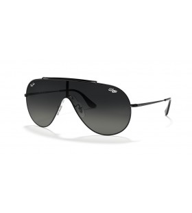 Ray-Ban RB3597 Wings XL (0 - 133) with Grey lenses and Black frame Sunglasses