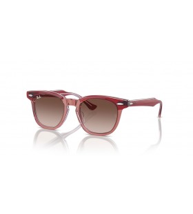 Ray-Ban RB9098S Kids S (45 - 18) with Brown lenses and Red frame Sunglasses