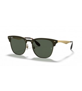 Ray-Ban RB3576N Blaze Clubmaster XXL (0 - 147) with Green lenses and Gold frame Sunglasses