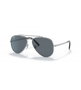Ray-Ban RB3625 New Aviator XXL (62 - 14) with Blue lenses and Silver frame Sunglasses