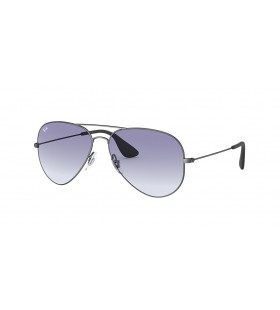 Ray-Ban RB3558 L (58 - 14) with Blue lenses and Black frame Sunglasses