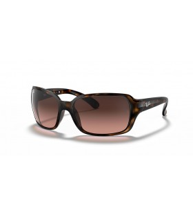 Ray-Ban RB4068 M (60 - 17) with Pink lenses and Tortoise frame Sunglasses