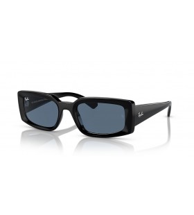 Ray-Ban RB4395 Kiliane Bio-Based M (54 - 21) with Blue lenses and Black frame Sunglasses