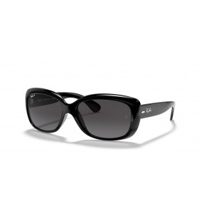 Ray-Ban RB4101 Jackie Ohh M (58 - 17) with Grey lenses and Black frame Sunglasses