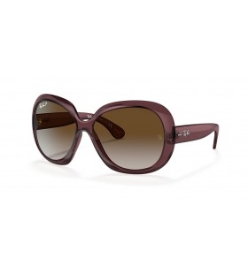 Ray-Ban RB4098 Jackie Ohh II Transparent M (60 - 14) with Grey lenses and Brown frame Sunglasses