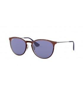 Ray-Ban RB3539 Erika Metal M (54 - 19) with Violet lenses and Tortoise frame Sunglasses