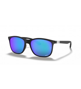 Ray-Ban RB4330CH Chromance XL (56 - 17) with Blue lenses and Black frame Sunglasses