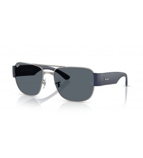 Ray-Ban RB3756 XXL (59 - 18) with Blue lenses and Silver frame Sunglasses