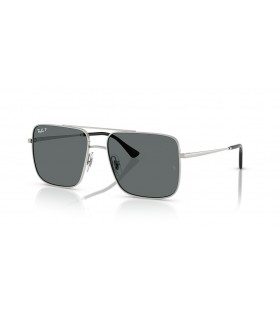 Ray-Ban RB3758 Ari Bio-Based L (56 - 16) with Grey lenses and Silver frame Sunglasses