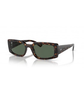 Ray-Ban RB4395 Kiliane Bio-Based M (54 - 21) with Green lenses and Tortoise frame Sunglasses