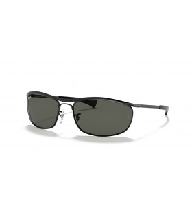 Ray-Ban RB3119M Olympian I Deluxe L (62 - 18) with Green lenses and Black frame Sunglasses