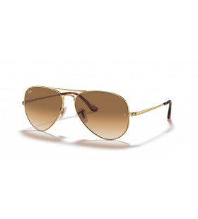 Ray-Ban RB3689 Aviator Metal II L (58 - 14) with Brown lenses and Gold frame Sunglasses