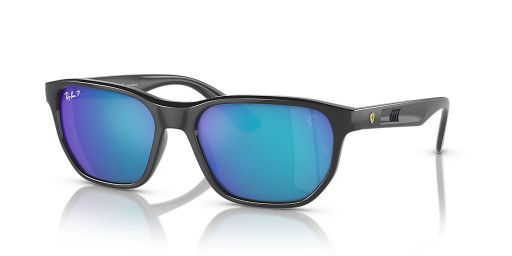 Ray-Ban RB4404M Scuderia Ferrari Coleção L (57 - 18) com lentes Azuis e Cinza, armação Óculos de sol