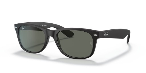 Ray-Ban RB2132 Novo Clássico Wayfarer S (52 - 18), de cor Verde, lentes e Preto armação Óculos de sol